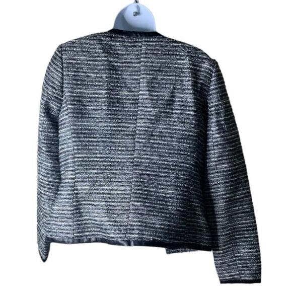 Banana Republic Tweed Blazer Womens 4 Long Sleeve Open Front Suit Jacket Formal - Picture 2 of 6